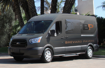 Brevard Pro Pavers company van used for hauling supplies and equipment to job sites. 